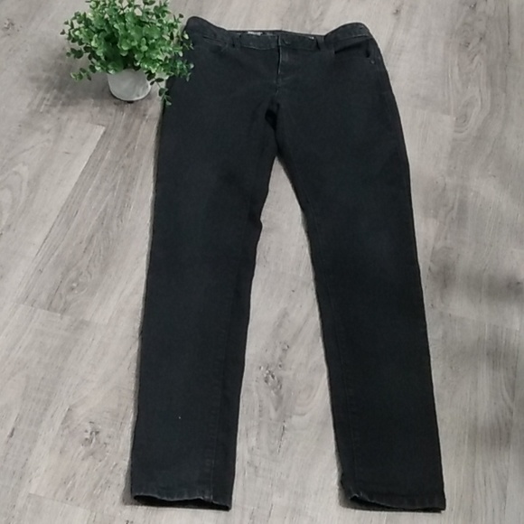 VERA WANG Black Denim Jeans size 4L - Picture 3 of 9